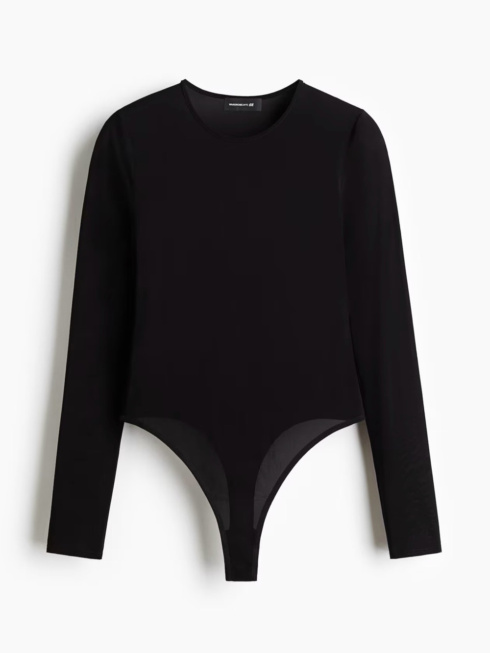 NWT WARDROBE.NYC H&M SHEER LONG-SLEEVED BODYSUIT